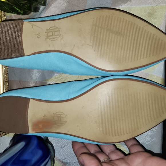 House Of Harlow Embroidered Suede Ballet Flats - Picture 5 of 5